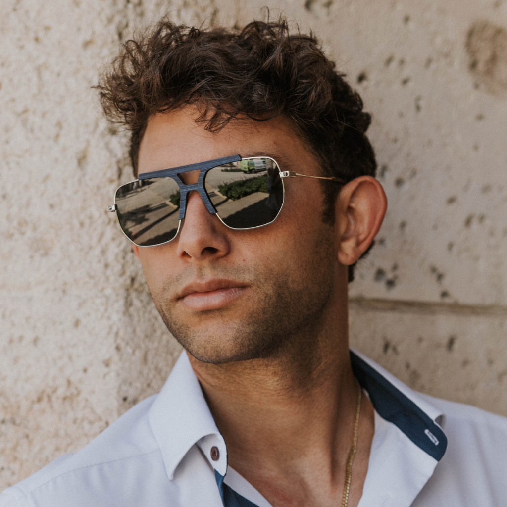 Hudson - Metal & Wood Sunglasses