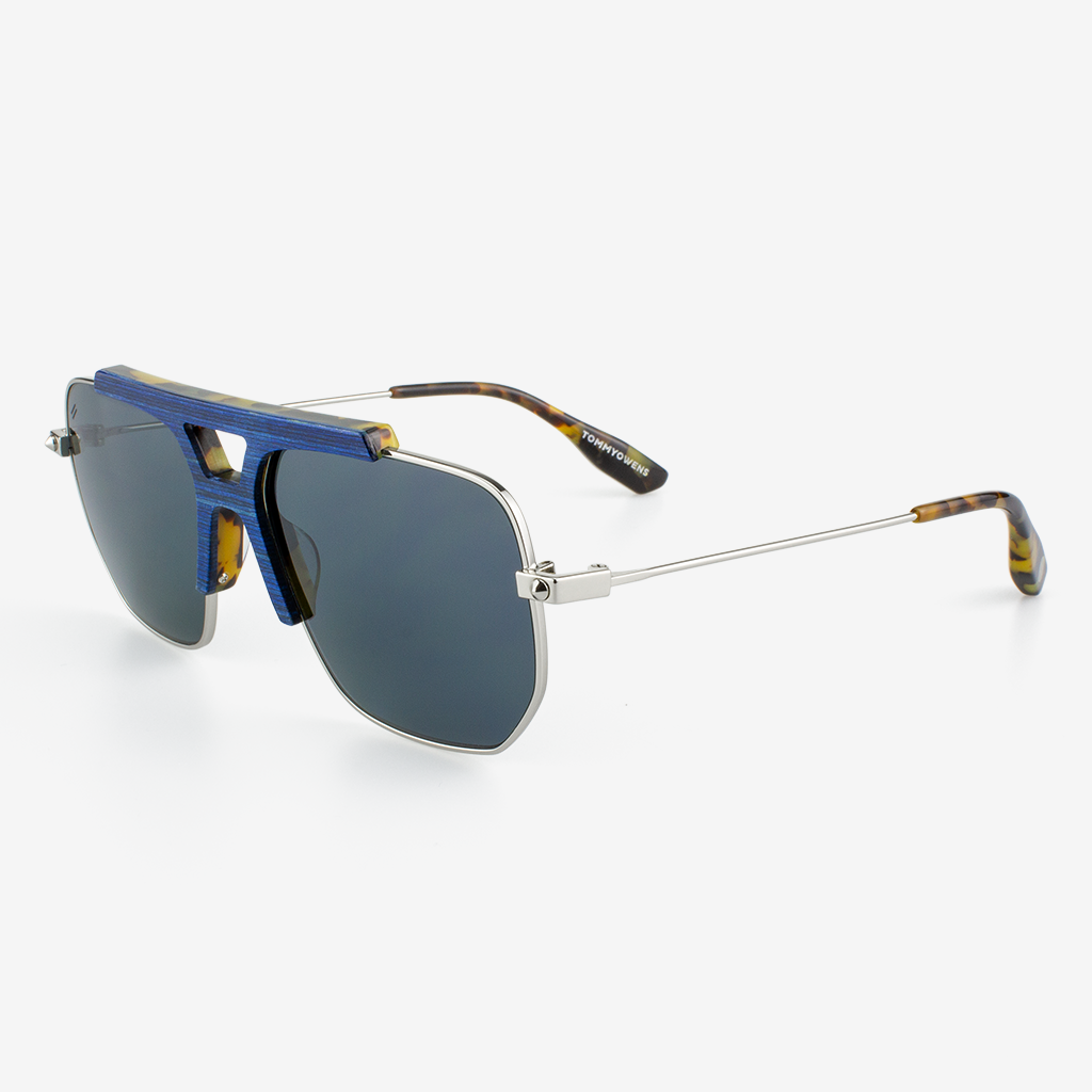 Hudson - Metal & Wood Sunglasses