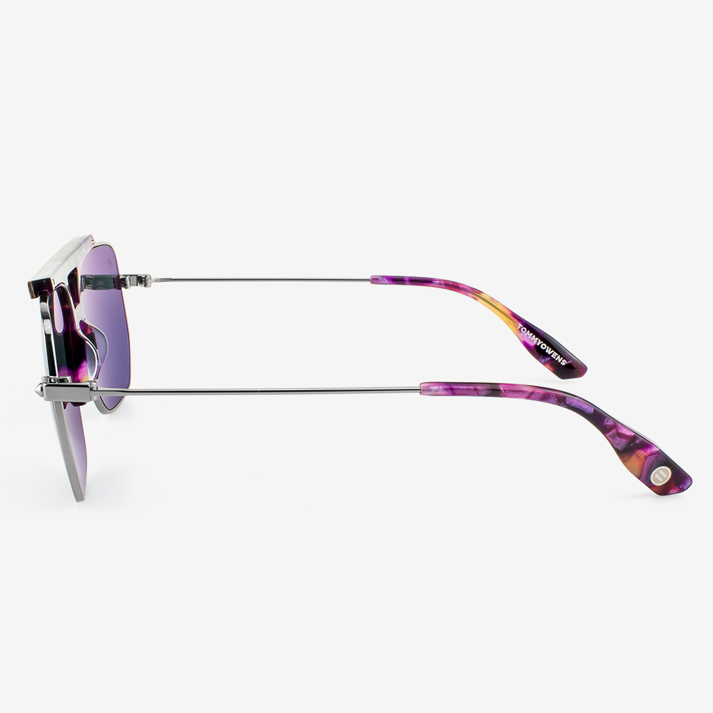 Hudson - Metal & Wood Sunglasses