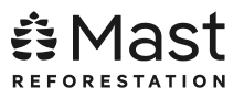 Mast Reforestation logo, a Tommy Owens Eyewear partner in reforestation and wildfire recovery