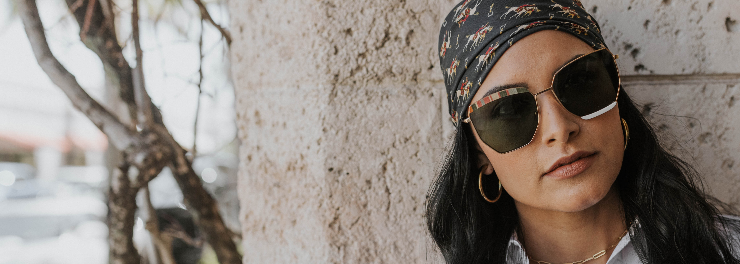 Tommy Owens Venice rainbow sunglasses made from recycled maple wood on Worth Avenue in Palm Beach