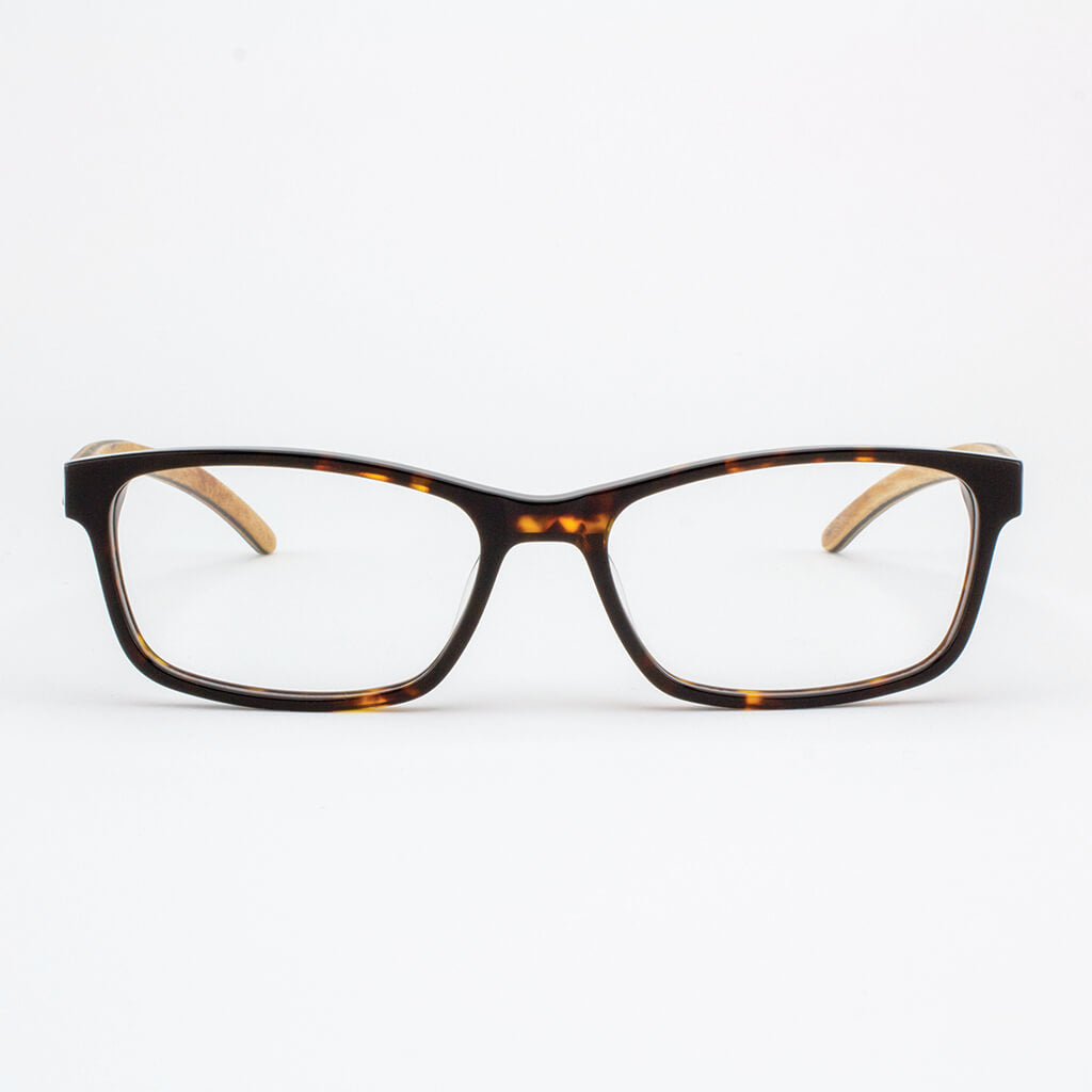 Island Skye tortoise shell acetate and wood eyeglasses
