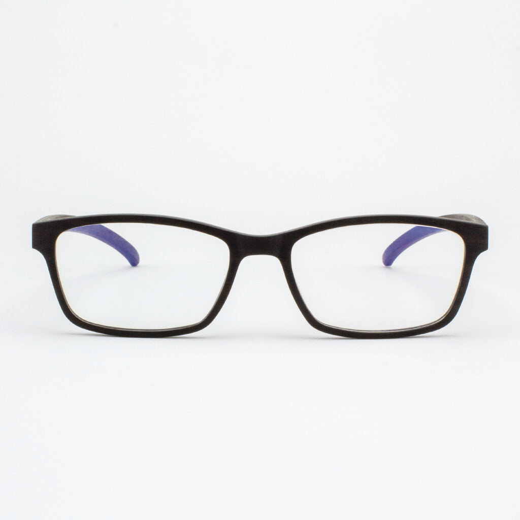 Lee adjustable ebony wood prescription ready eyeglasses