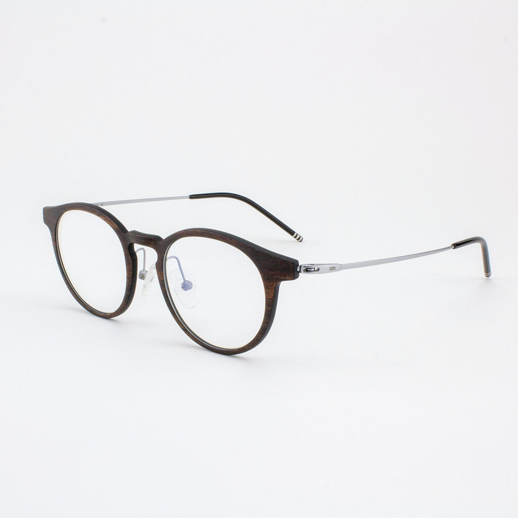 Marion featherlight titanium and ebony eyeglass and temples