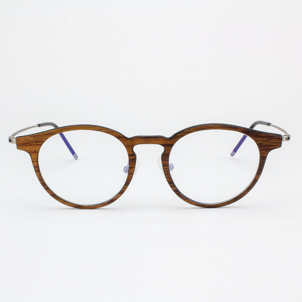 Marion featherlight titanium and rosewood eyeglasses