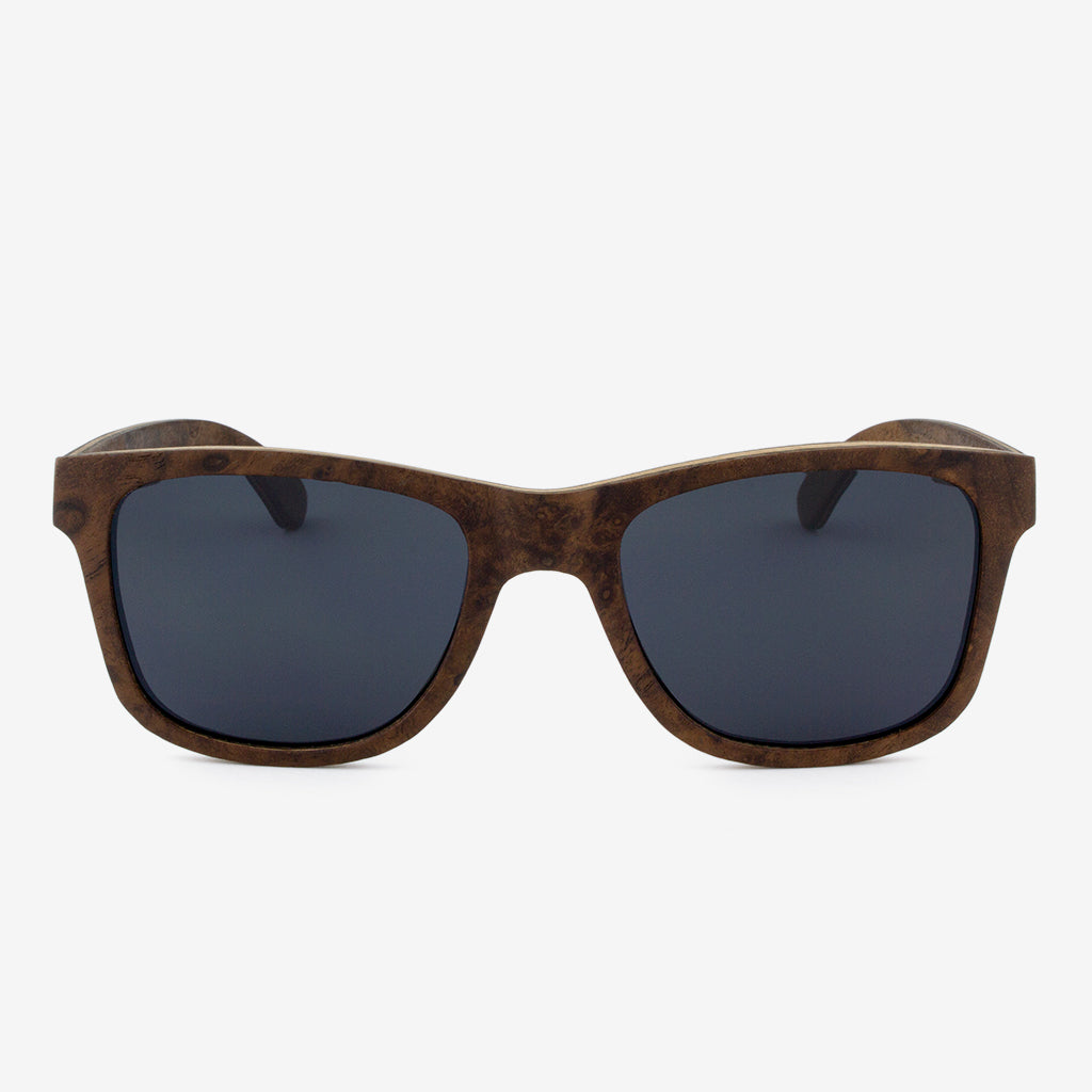 Delray walnut burl adjustable wood sunglasses