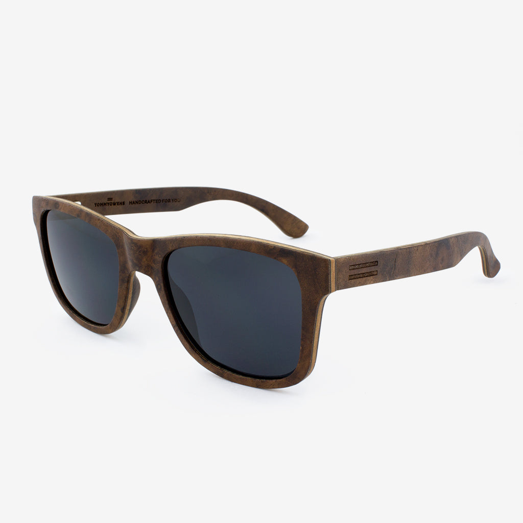 Delray walnut burl flexible wood sunglass