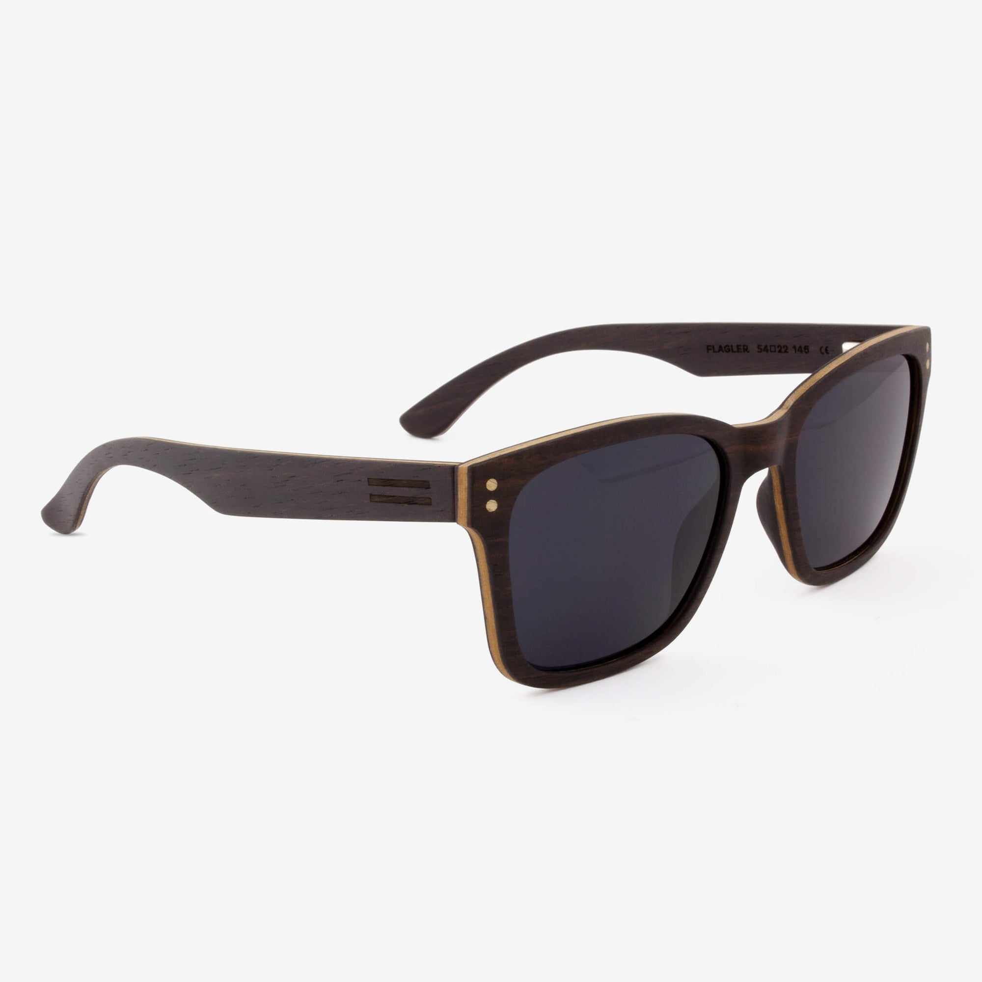 Flagler ebony adjustable wood sunglasses