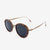 Richey copper lightweight titanium & burl wood sunglasses