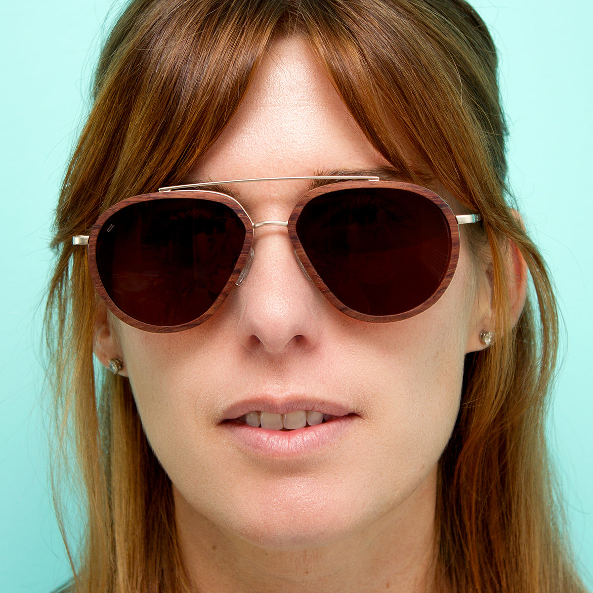 Aventura - Metal & Wood Sunglasses