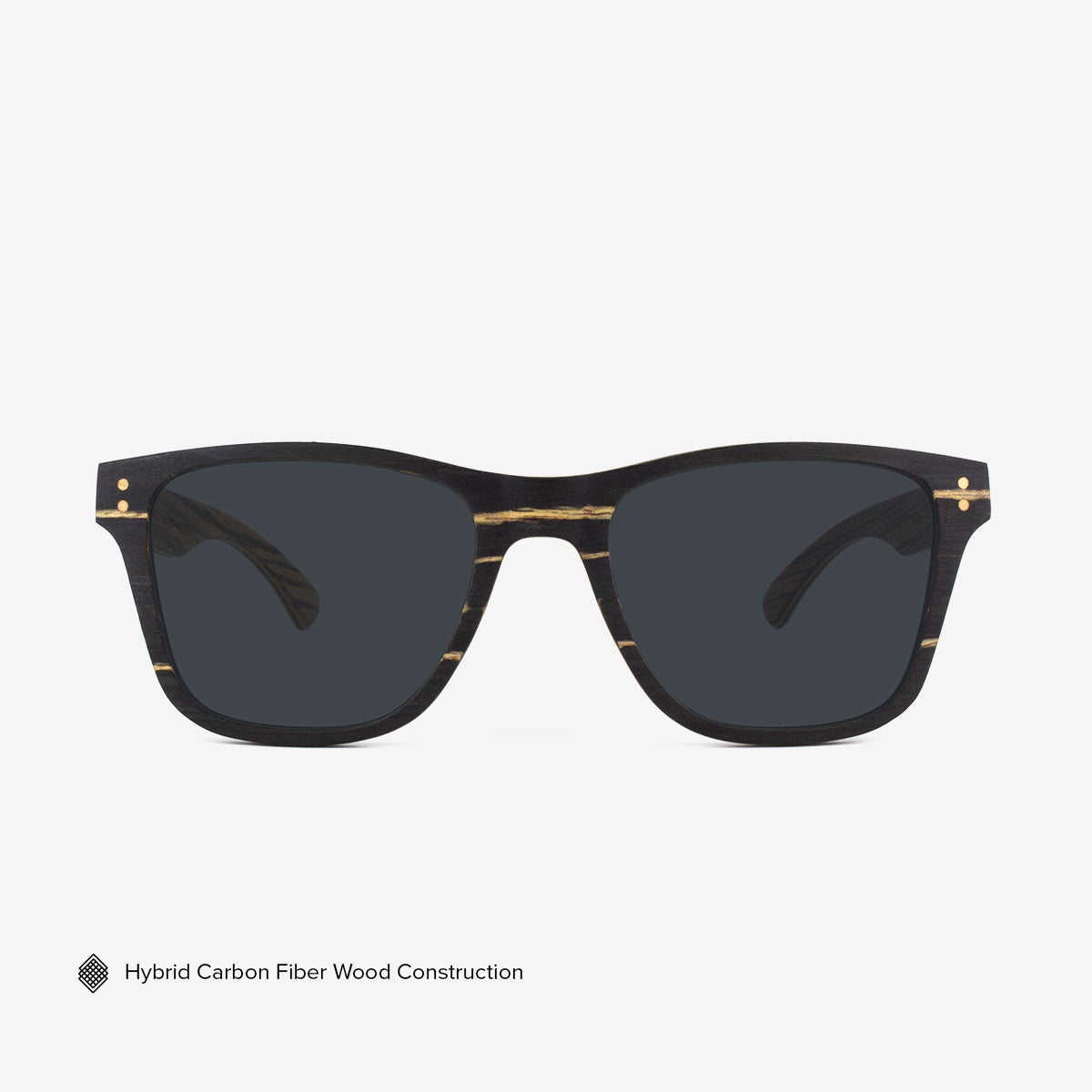 Delray Wood Carbon Fiber Sunglasses