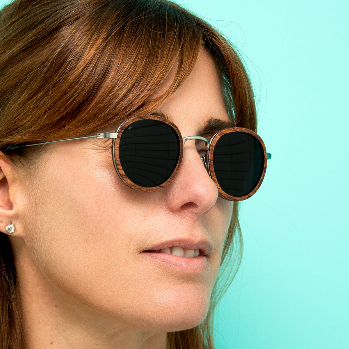 Pasco - Featherlight Titanium & Wood Sunglasses