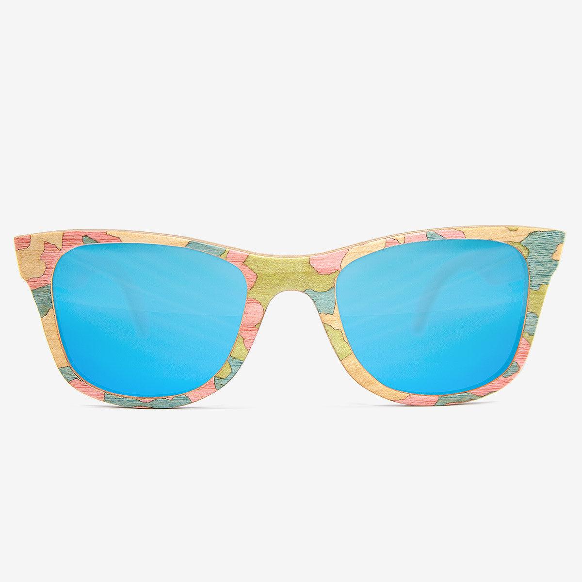 Summer woodland camouflage wood sunglasses