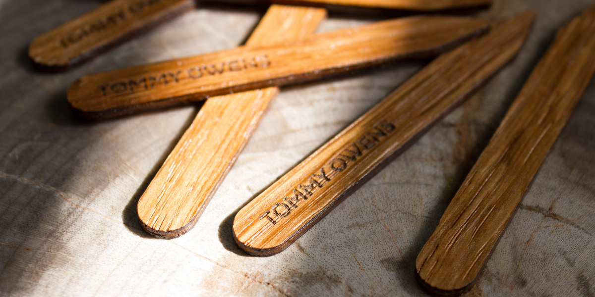 Classic Wooden Collar Stays | Tommy Owens Eyewear