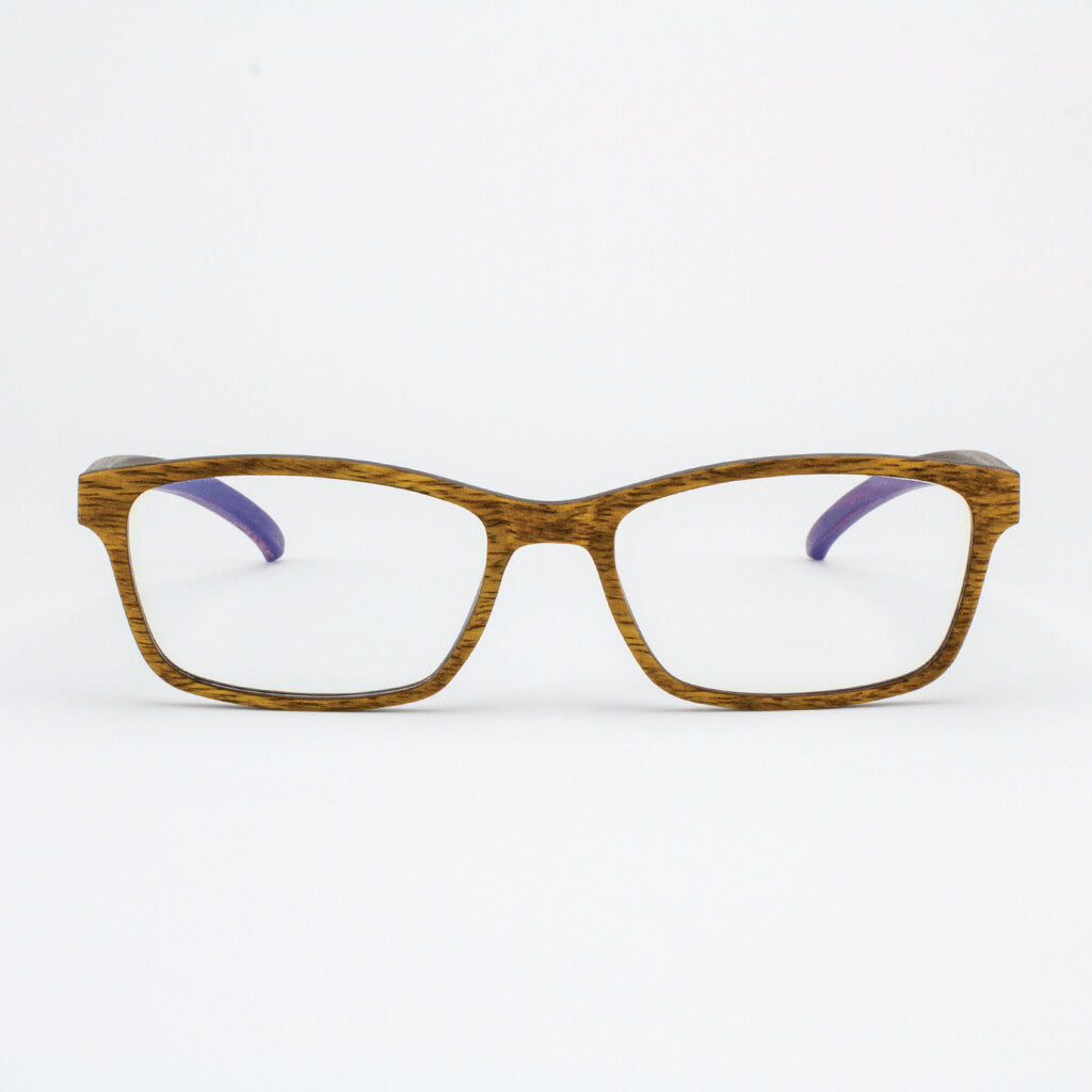 Lee adjustable pear wood prescription ready eyeglasses