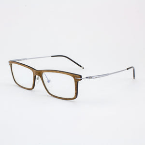 Lightweight walnut wood eyeglasses