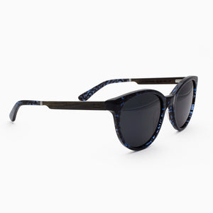 Biscayne Blue Acetate and wood sunglasses