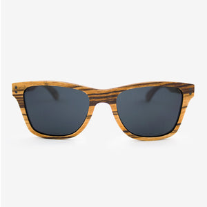 Delray Zebrawood adjustable wood sunglasses 