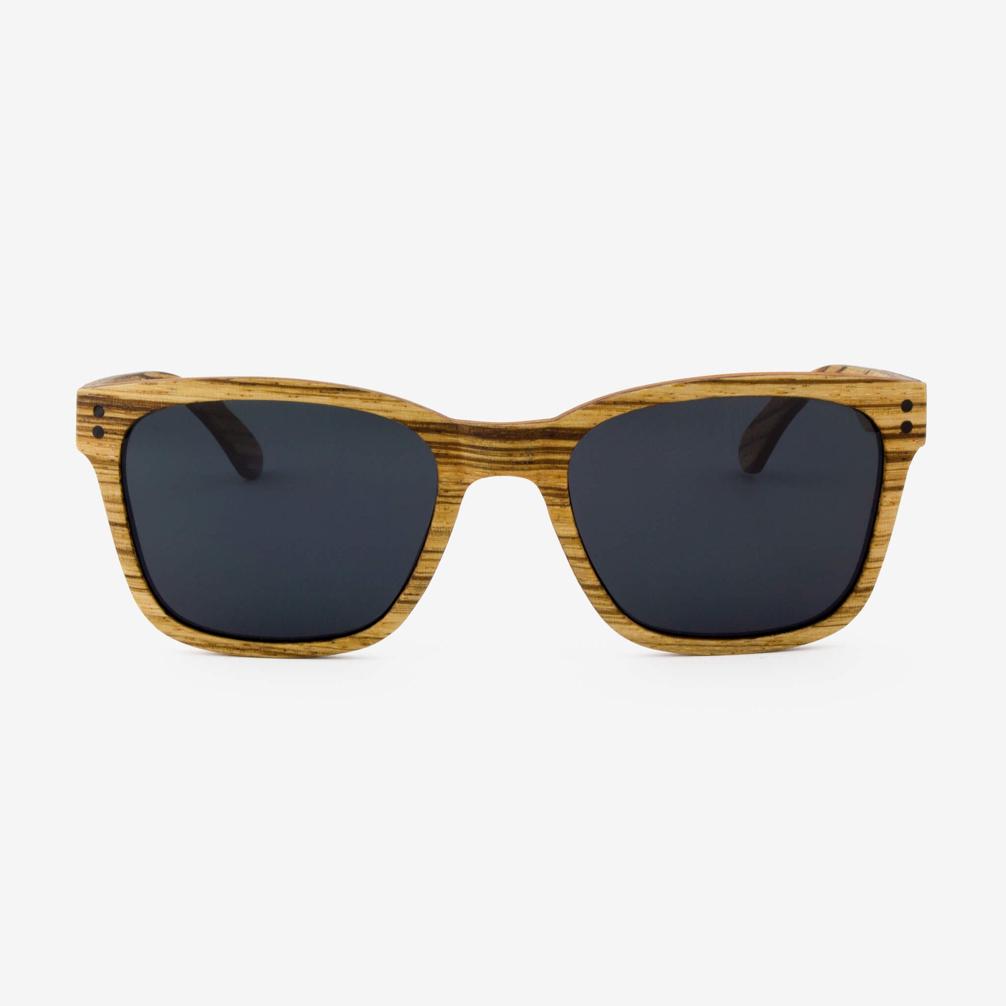 Flagler zebrawood adjustable wood sunglasses