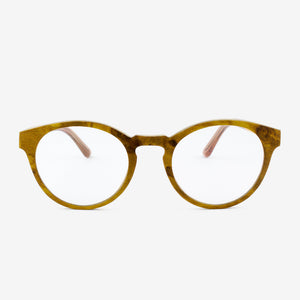Holmes Gold Camphor Burl adjustable wooden eyeglasses 