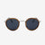Pasco silver lightweight titanium and rosewood rimmed sunglasses
