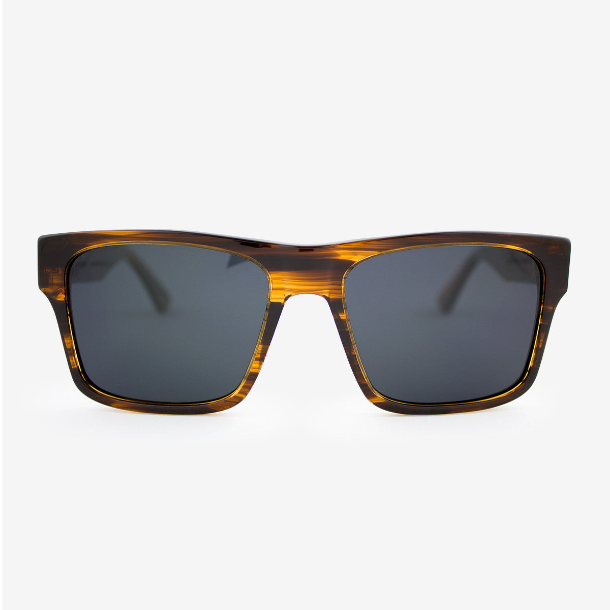Sebastian streaming light acetate and wood sunglasses with walnut temples