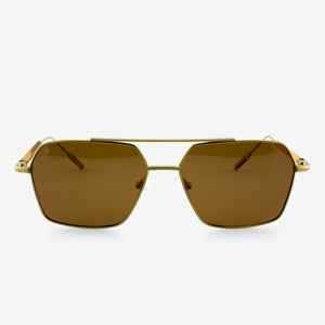 Bimini - Metal & Wood Sunglasses