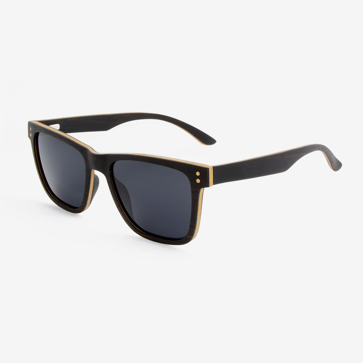 Delray ebony flexible wooden sunglasses