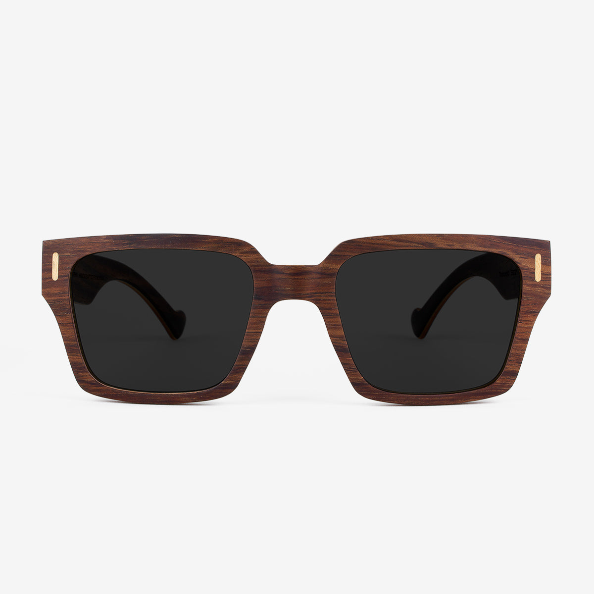 Rosewood Wooden sunglasses with orange racer stripe