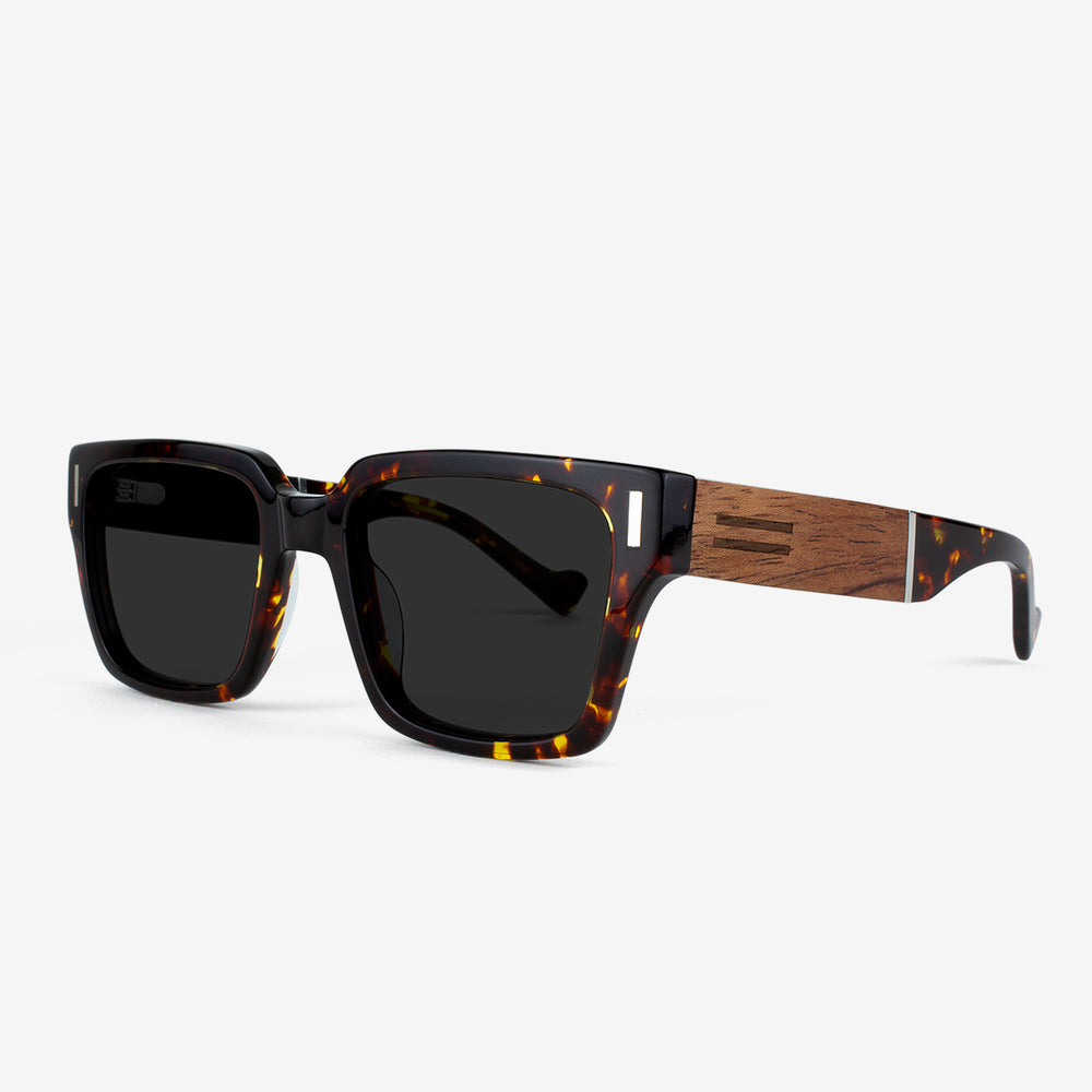 Leo - Acetate & Wood Sunglasses