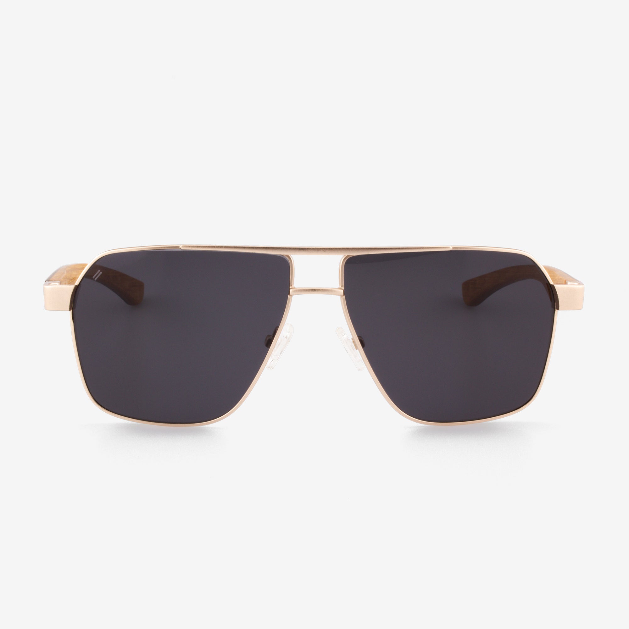 Pierce - Metal & Wood Sunglasses