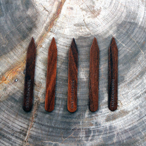 Rosewood wood collar stays