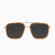 Handcrafted teak and gold metal wood sunglasses